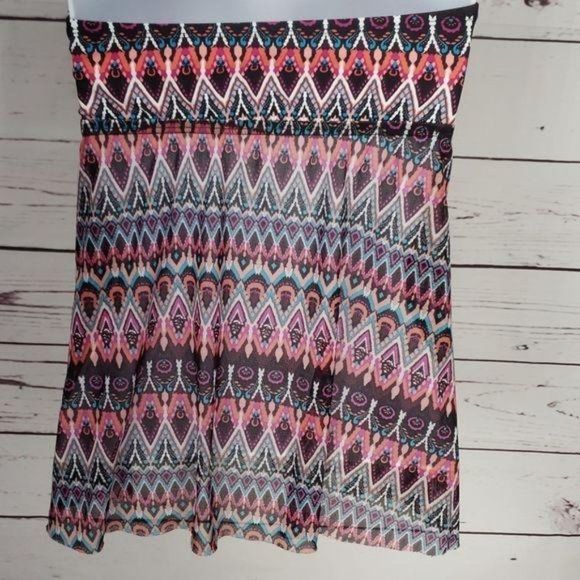 Kona Sol Tribal Aztec Small Strapless Tankini Swimsuit wear Bathing suit - Picture 4 of 10